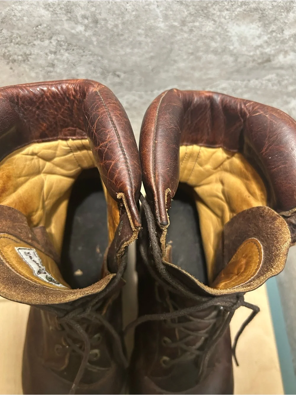 Vintage Chippewa Leather Logger Boots size 12 men’s